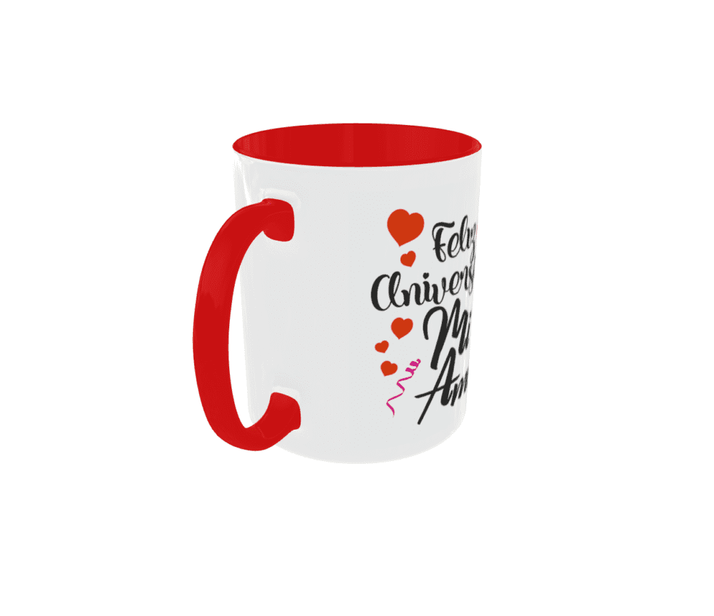 Taza Feliz Aniversario Mi Amor - Imagen 2