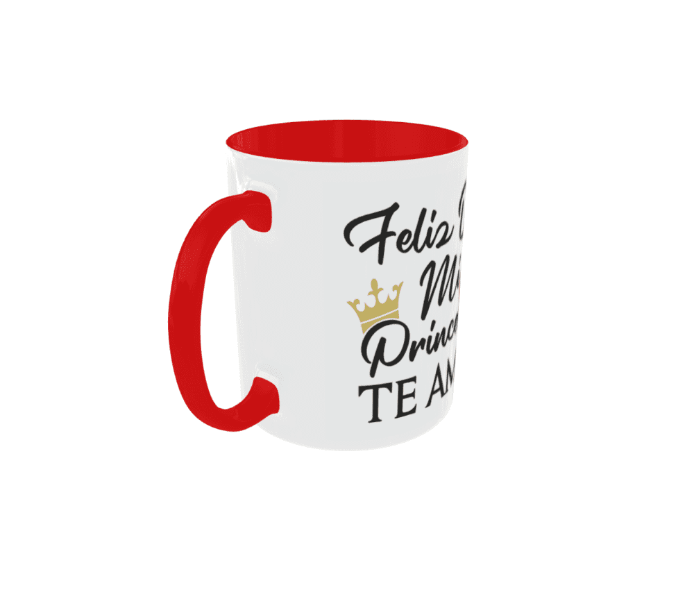 Taza Feliz Día Mi Princesa Te Amo - Imagen 3