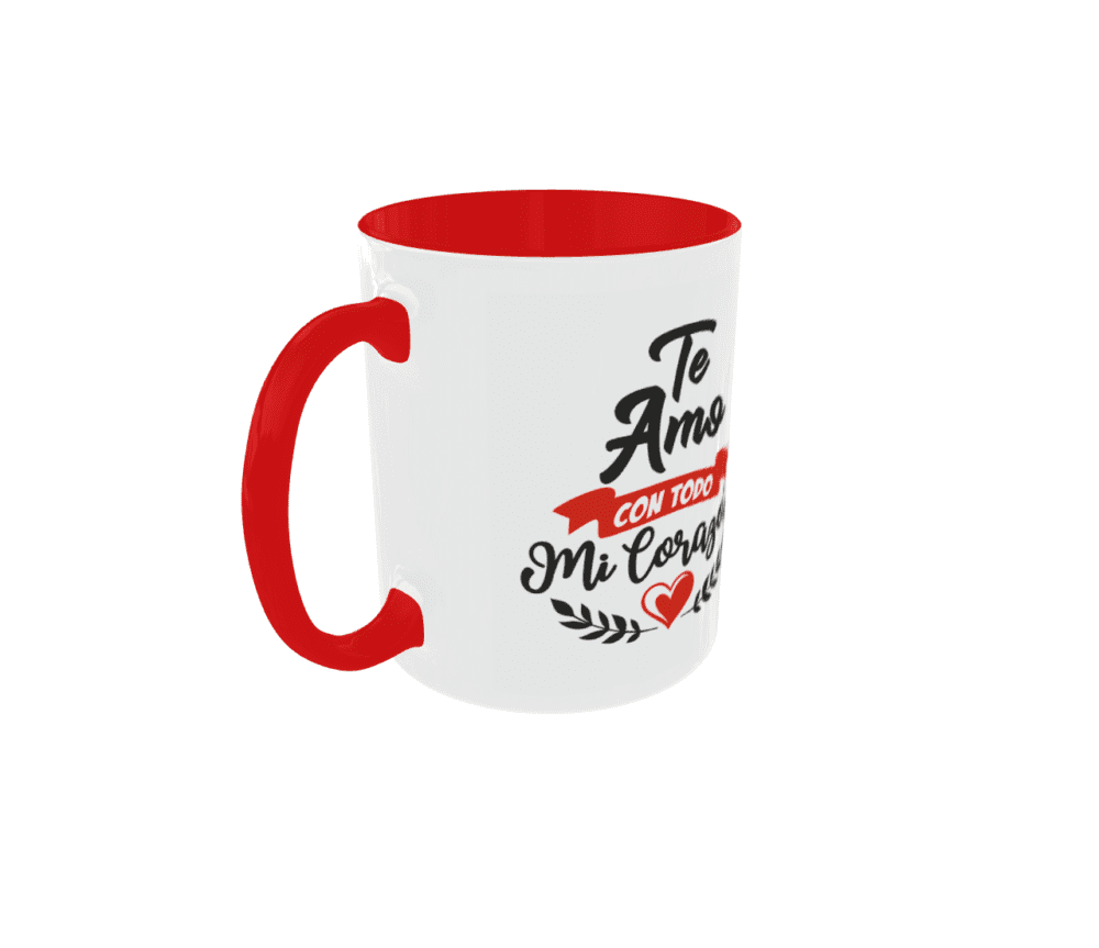 Taza Te Amo Con Todo Mi Corazón - Imagen 3