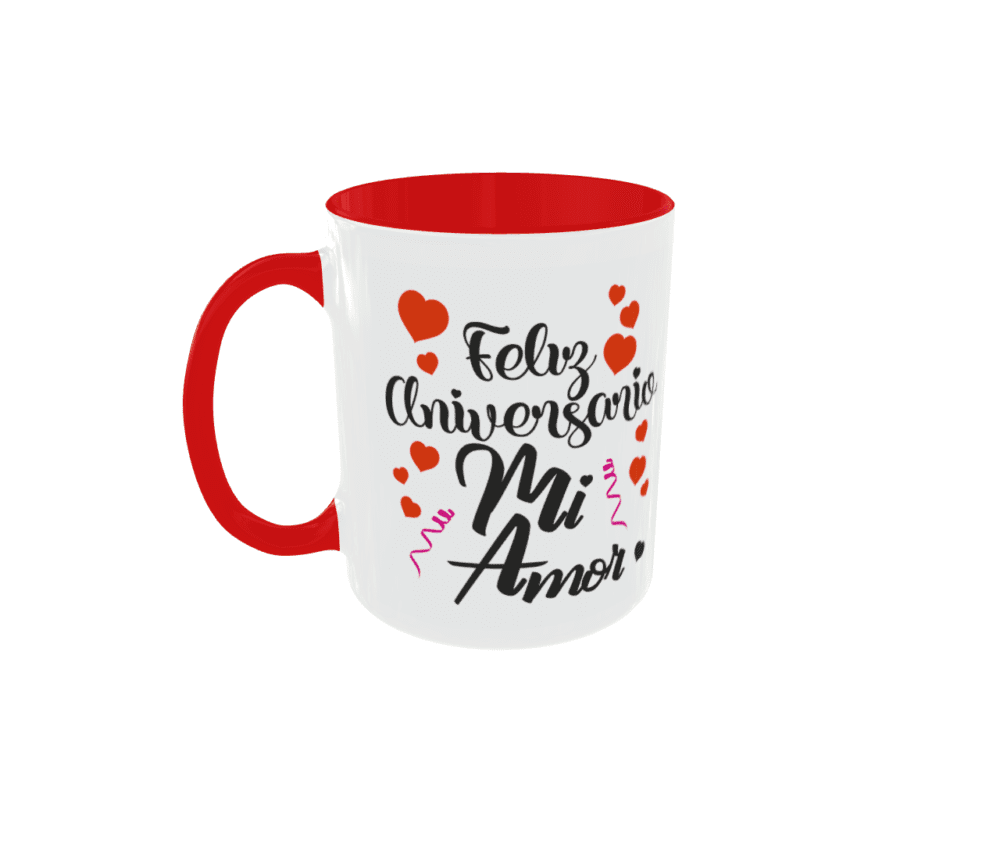 Taza Feliz Aniversario Mi Amor