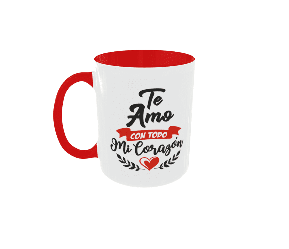 Taza Te Amo Con Todo Mi Corazón