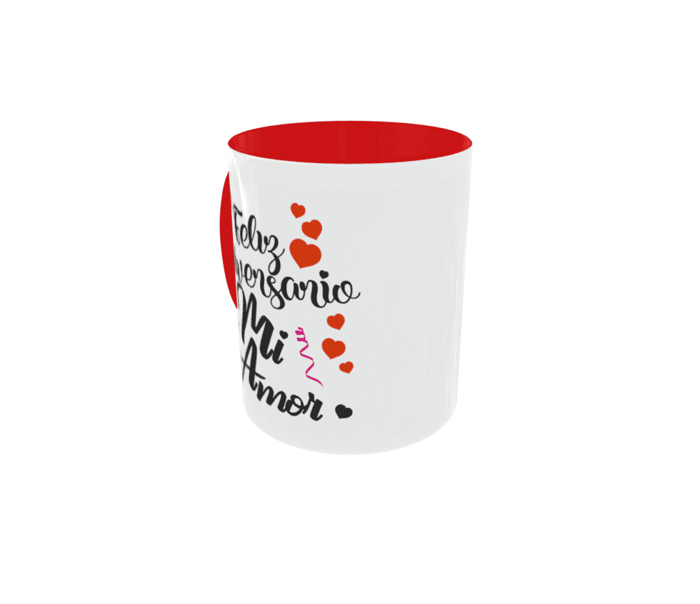 Taza Feliz Aniversario Mi Amor - Imagen 3