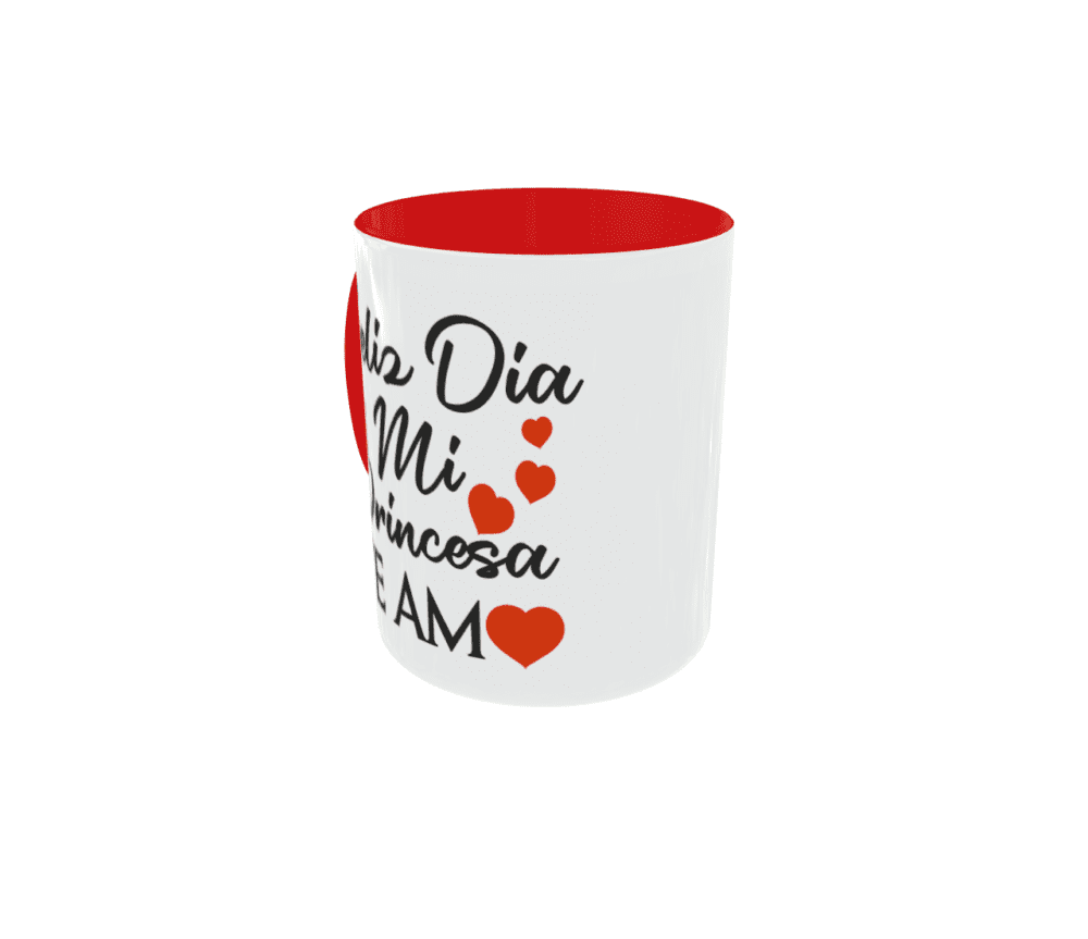 Taza Feliz Día Mi Princesa Te Amo - Imagen 2