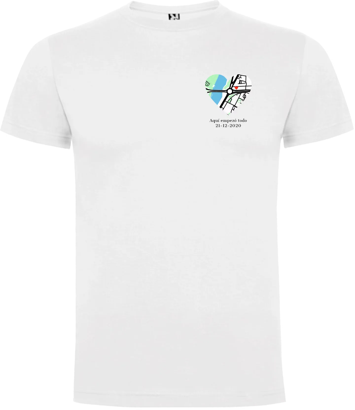 Camiseta Corazón Blanca
