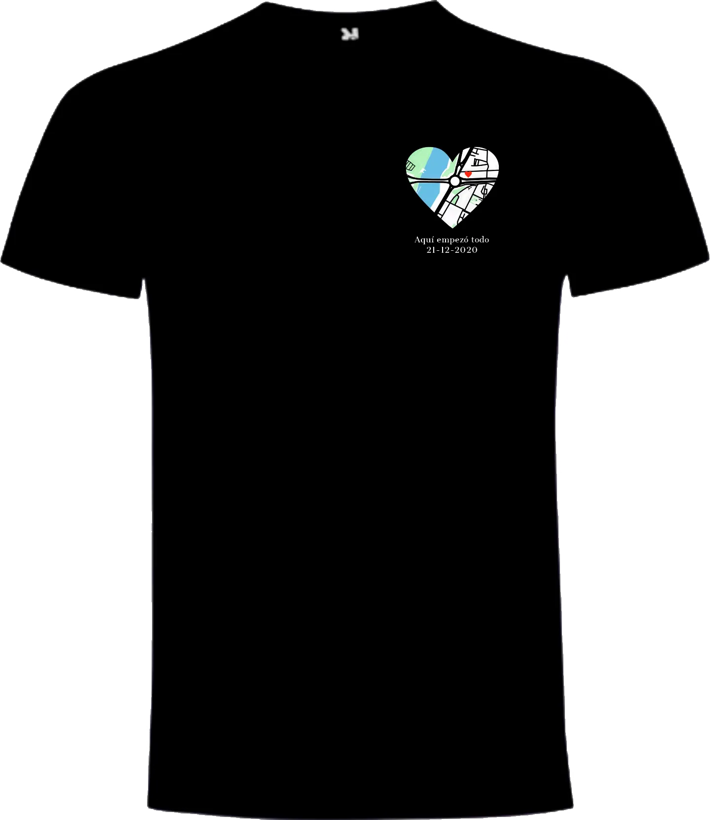 Camiseta Corazón Negra