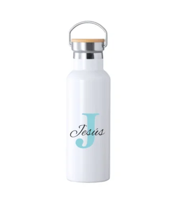 botella con asa celeste