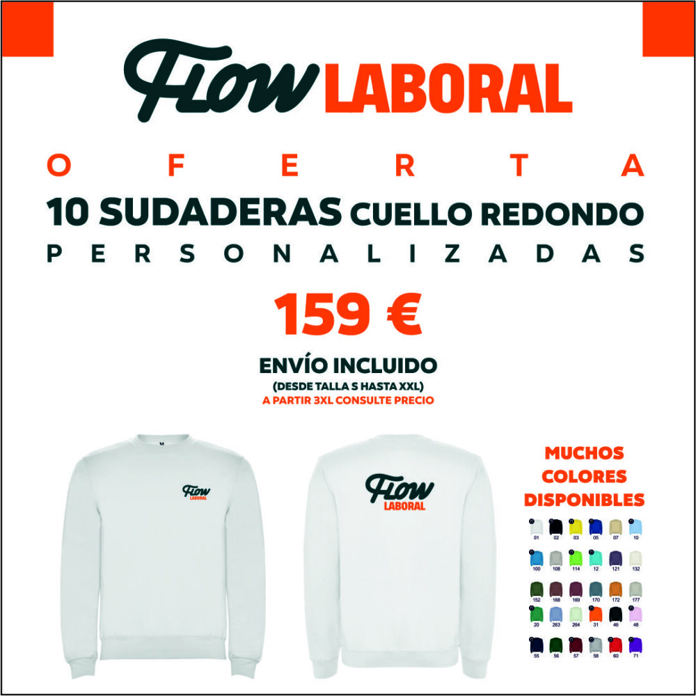 OFERTA SUDADERA CUELLO REDONDO