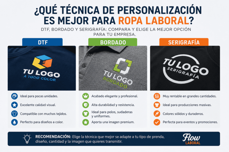 tecnica de personalizacion para ropa laboral
